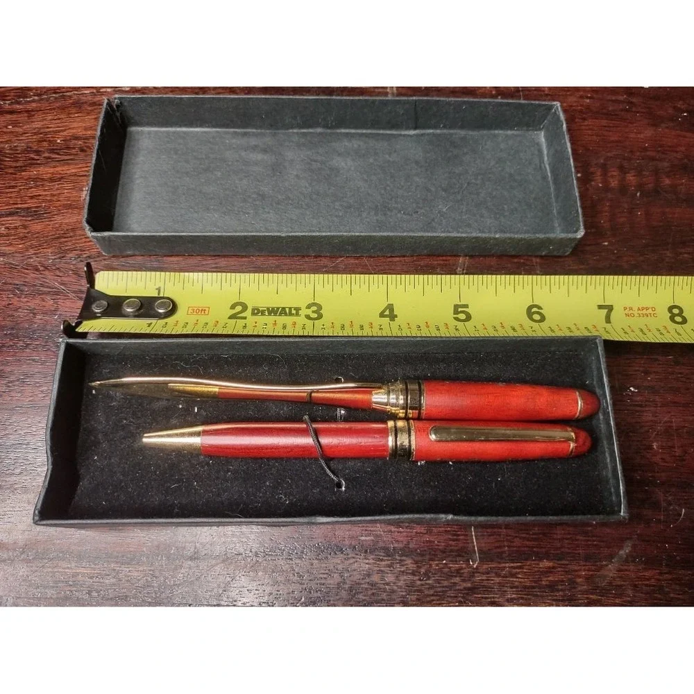 Vintage Sterling Bank Pen & Letter Opener Set – Elegant Desk Accessory,...